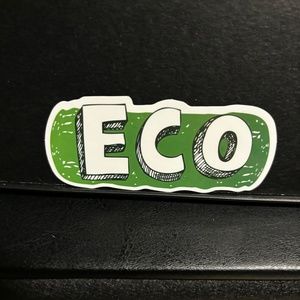 " ECO" WORD STICKER